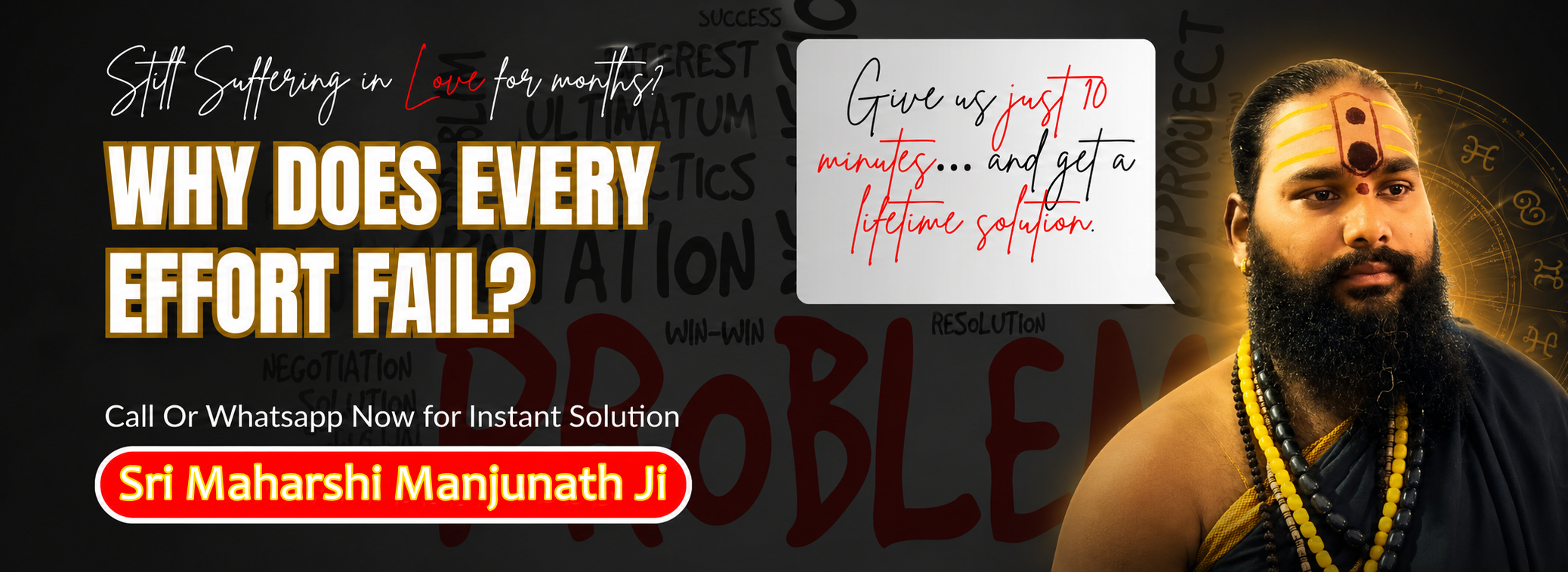 love problem solution banner